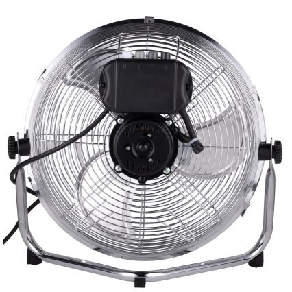 Podlahový ventilátor 50W/230V pr. 30 cm lesklý chrom
