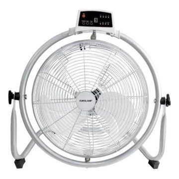 Podlahový ventilátor 90W/230V pr. 45 cm stříbrná + dálkové ovládání