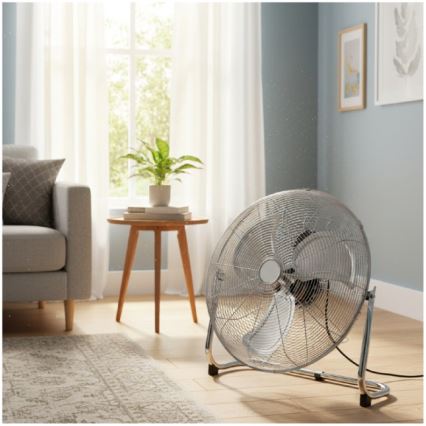 Podlahový ventilátor VIENTO 200W/230V lesklý chrom