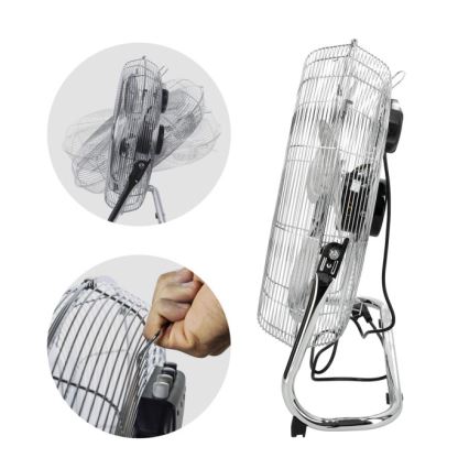 Podlahový ventilátor VIENTO 200W/230V lesklý chrom
