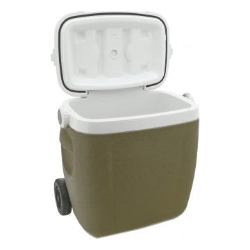 Pojízdný chladící box 16 l zelená