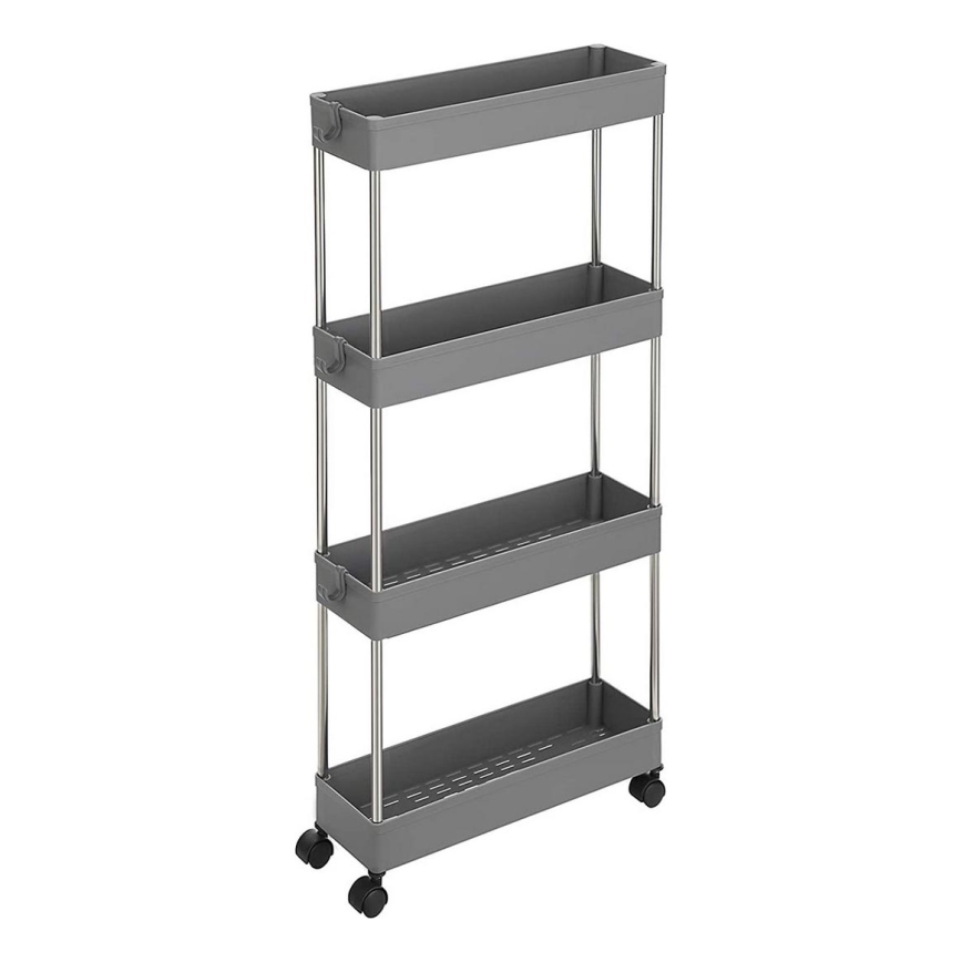 Pojízdný úložný vozík MARGE šedá