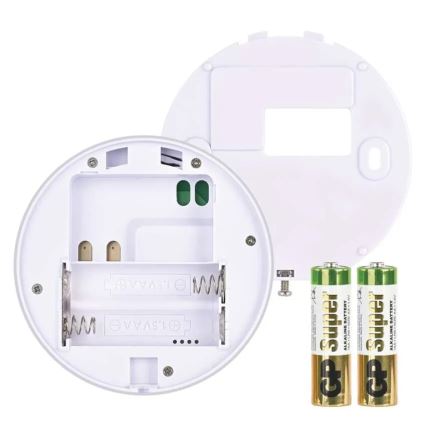Pokojový manuální bezdrátový termostat 230V/16A 2xAA bílá