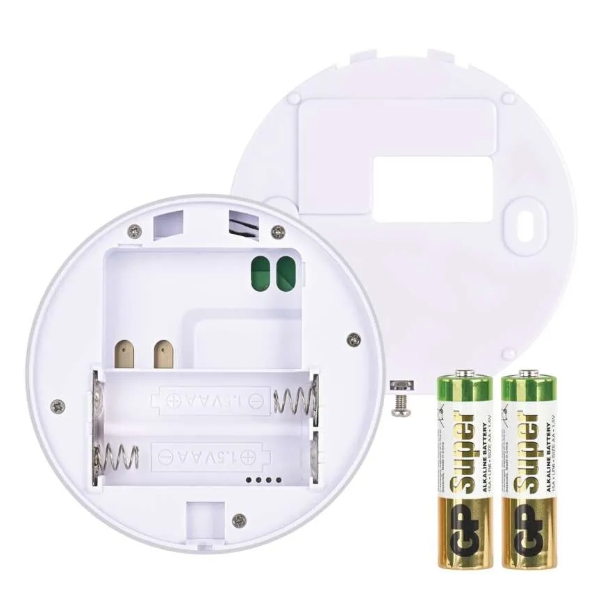 Pokojový manuální bezdrátový termostat 230V/16A 2xAA bílá