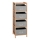 Policový regál s boxy REG 83x28 cm béžová