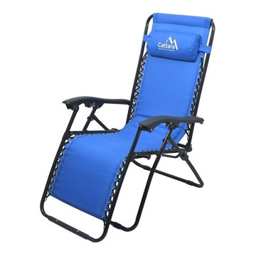 Polohovací kempingové křeslo modrá