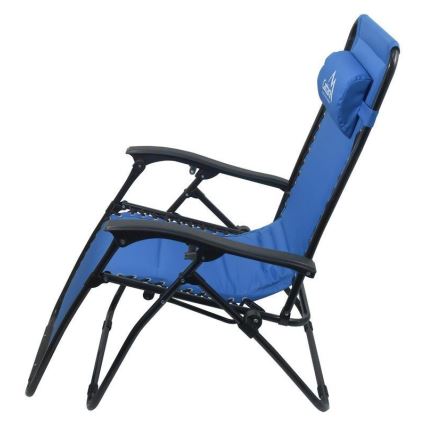 Polohovací kempingové křeslo modrá