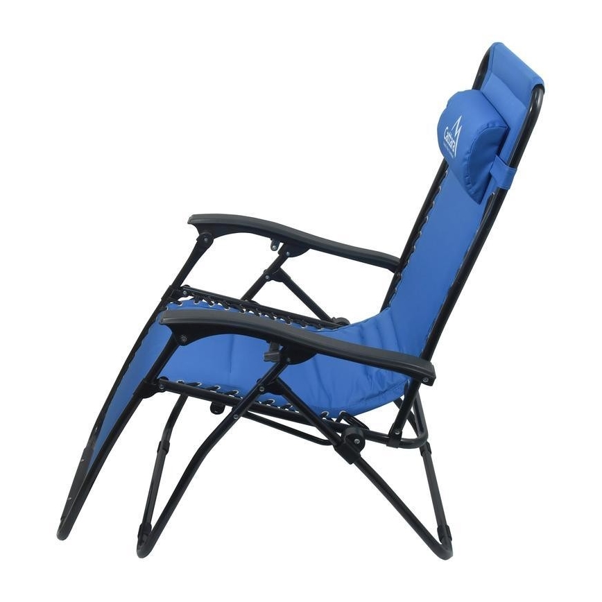 Polohovací kempingové křeslo modrá
