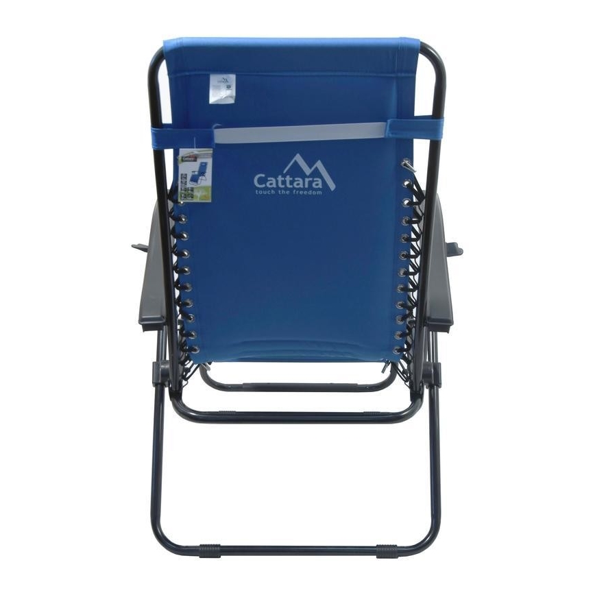 Polohovací kempingové křeslo modrá