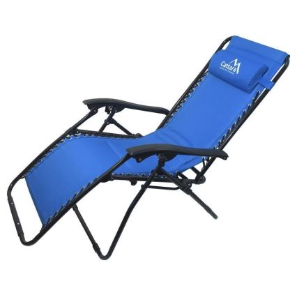Polohovací kempingové křeslo modrá