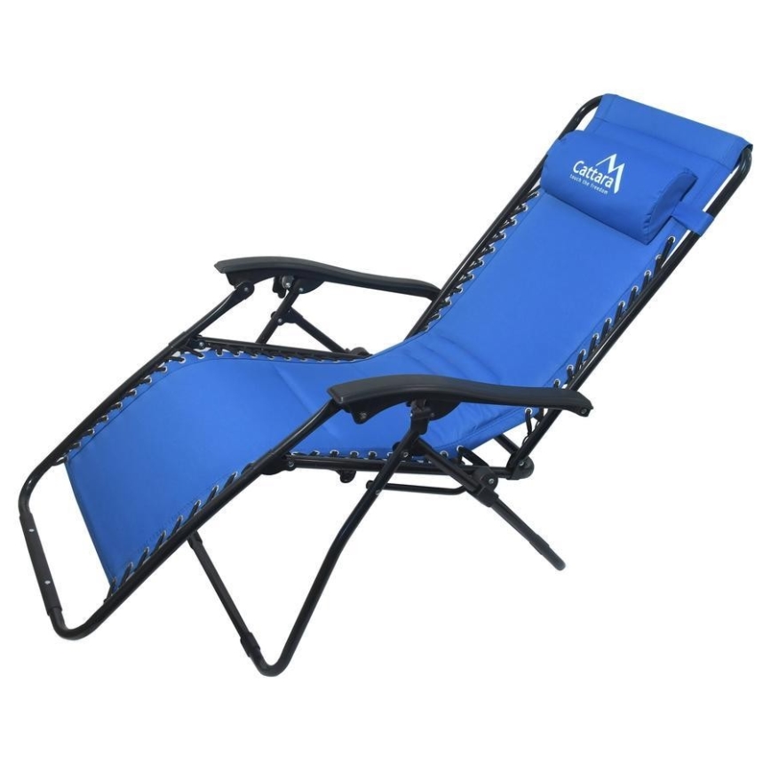 Polohovací kempingové křeslo modrá