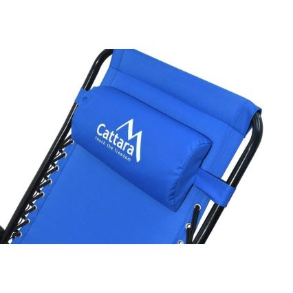 Polohovací kempingové křeslo modrá