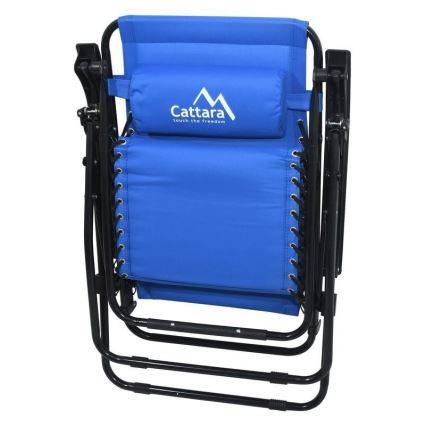 Polohovací kempingové křeslo modrá