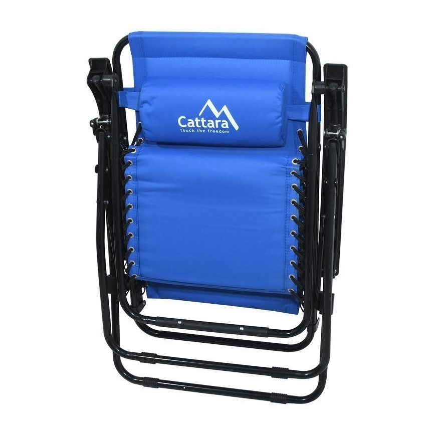 Polohovací kempingové křeslo modrá