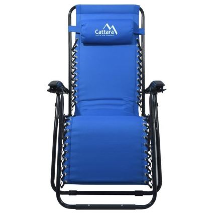 Polohovací kempingové křeslo modrá