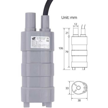 Ponorné čerpadlo 12V 600l/hod
