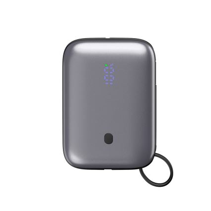 Power Bank 10000 mAh 20W Power Delivery Compact s vestavěným navíjecím USB-C kabelem 1m černá