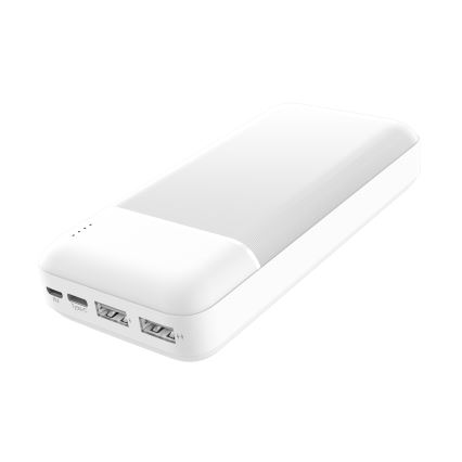 Power Bank 20000 mAh 3,7V bílá