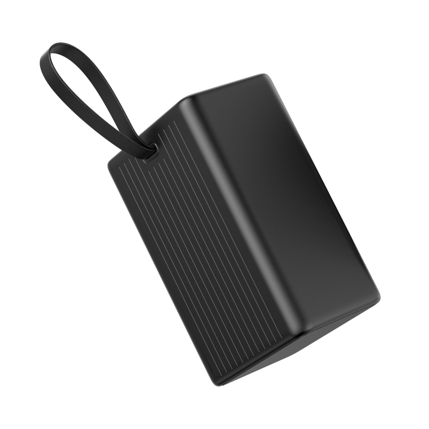 Power Bank 80000 65 W mAh Power Delivery 4xUSB-A + 2xUSB-C s LED svítilnou a USB-C kabelem 1m černá