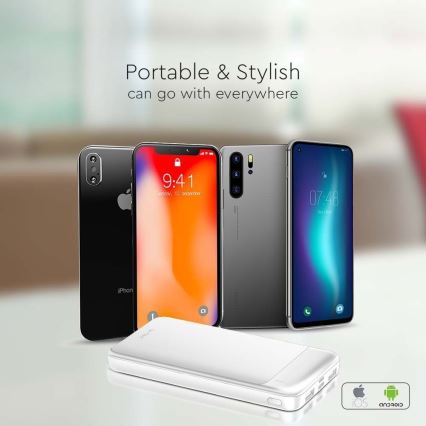 Power Bank Power Delivery 10000mAh/22,5W/5V bílá