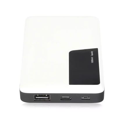 Power Bank s displejem 10000mAh/3,7V bílá