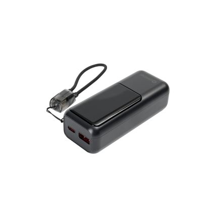 Power Bank s LED displejem Power Delivery 10000 mAh 3,7V černá