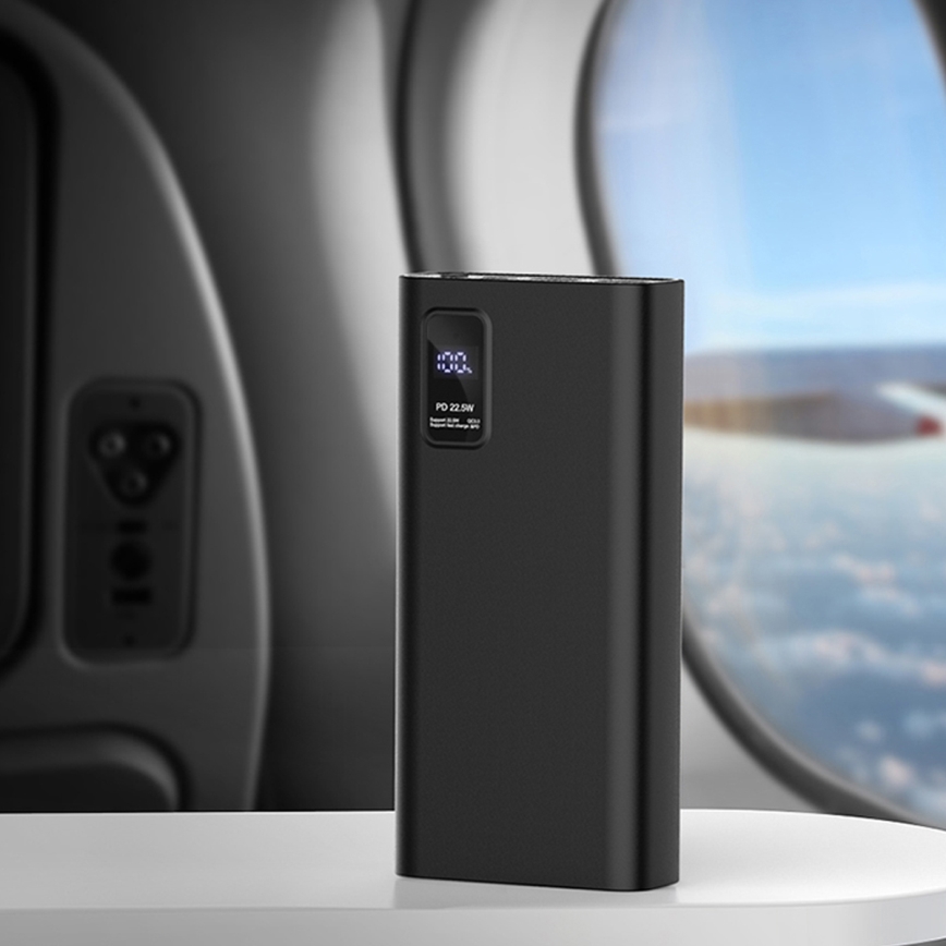 Power Bank s LED displejem Power Delivery 20000 mAh 3,7V černá
