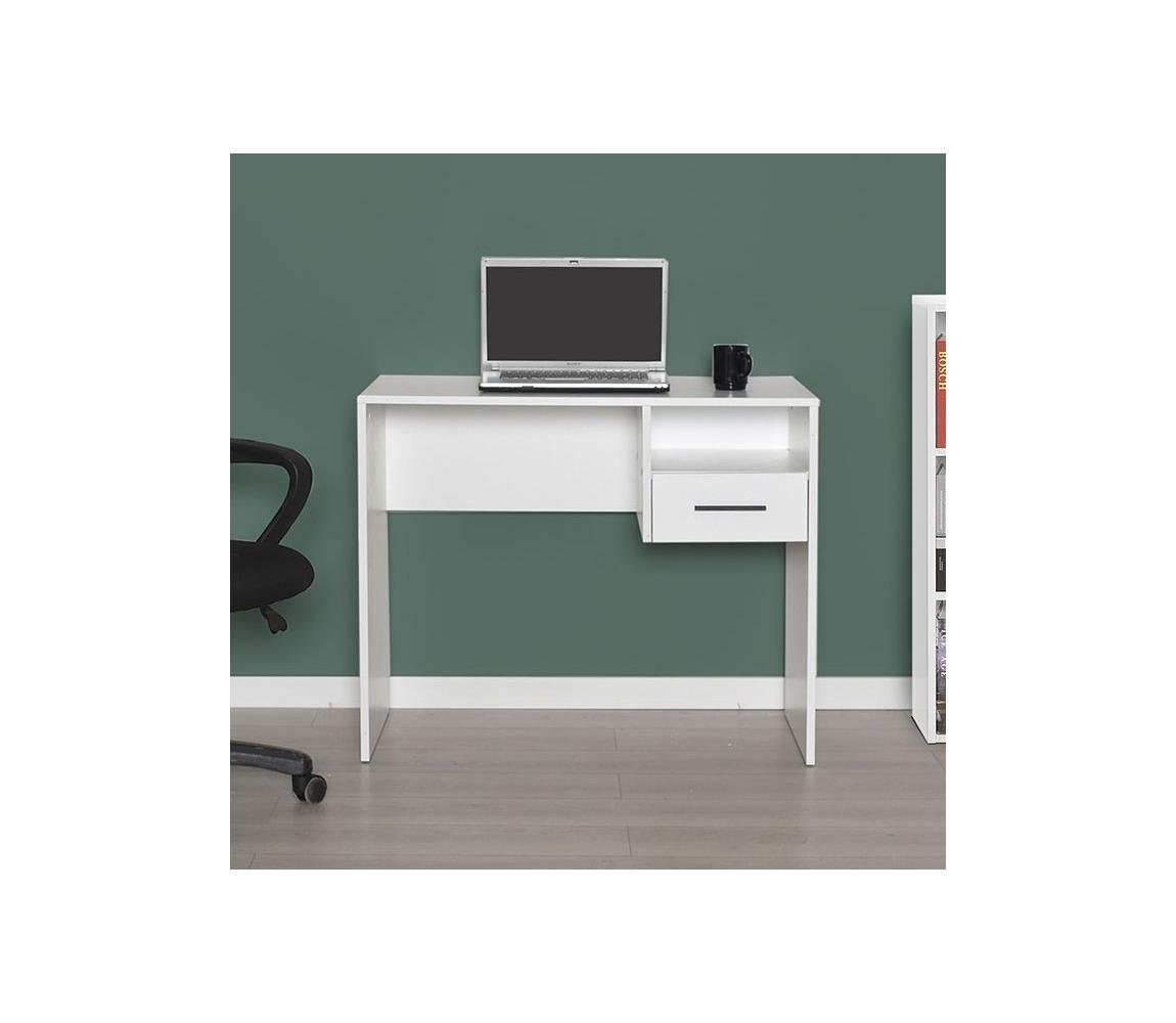 Adore Furniture Pracovní stůl 75x90 cm bílá 