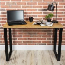 Pracovní stůl BLAT 120x40 cm černá/hnědá