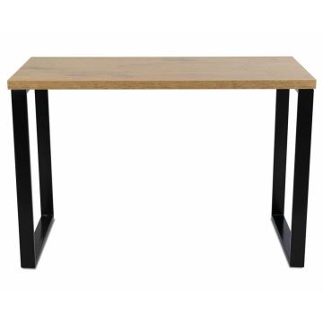 Pracovní stůl BLAT 120x60 cm černá/hnědá