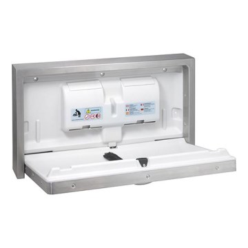 Přebalovací pult 90x52 cm nerez/stříbrná