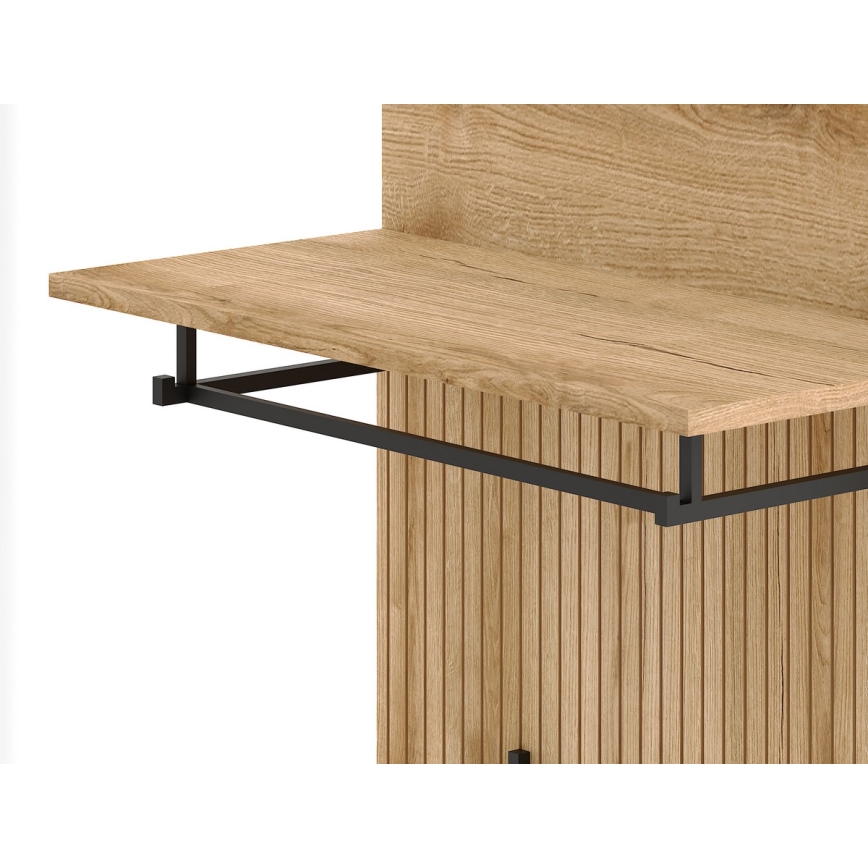 Předsíňová stěna KLEO hnědá/grafit