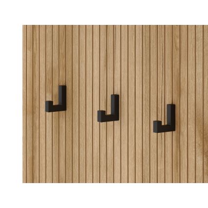 Předsíňová stěna se zrcadlem SVEN 100x204x40 cm hnědá/grafit