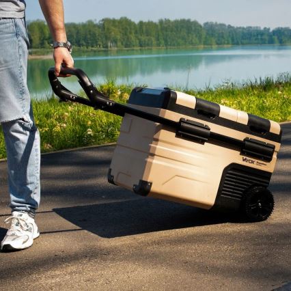 Přenosná autochladnička s LCD displejem 39 l 230V/12V/24V hnědá