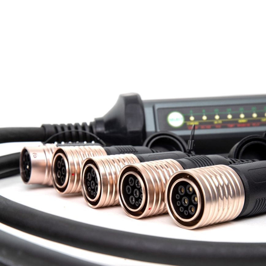 Přenosná nabíječka pro elektromobily se 4 adaptéry Type 2 32A/480V 22kW 7m IP67