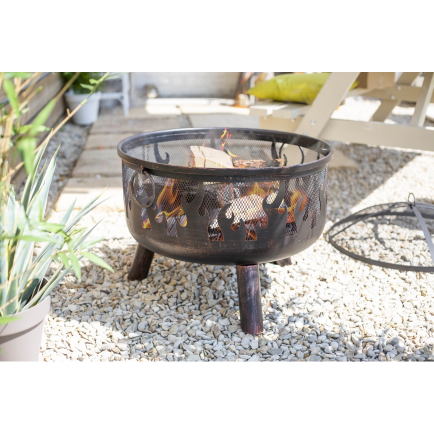 Přenosné ohniště na dřevo s roštem WILDFIRE pr. 61 cm