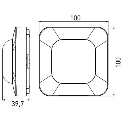 Prezenční hlásič PRES SENSOR 2000W bílá