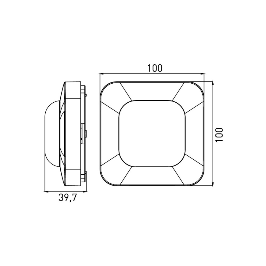 Prezenční hlásič PRES SENSOR 2000W bílá