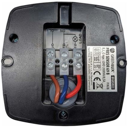 Prezenční hlásič PRES SENSOR 2000W černá