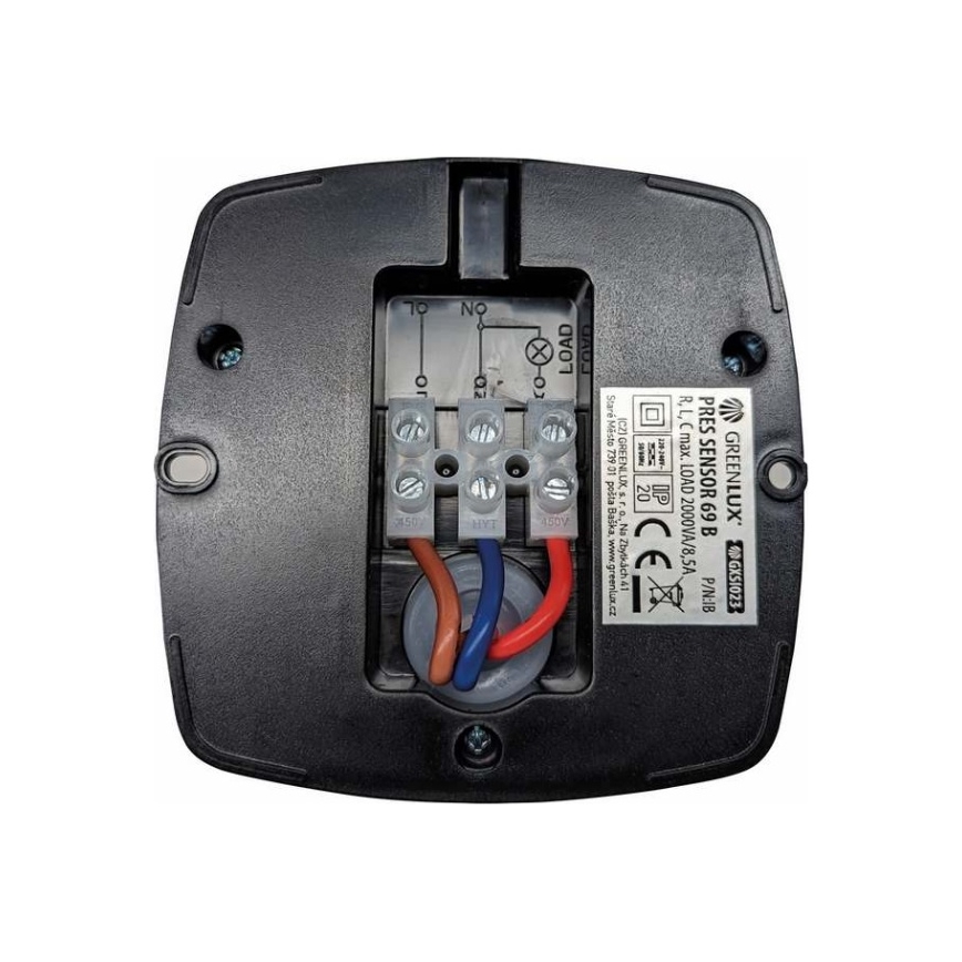 Prezenční hlásič PRES SENSOR 2000W černá