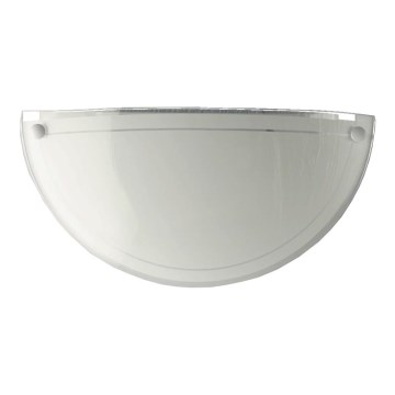 Prezent 1421 NS - Náhradní sklo pro nástěnné svítidlo DISC E27 12,5x25 cm bílá