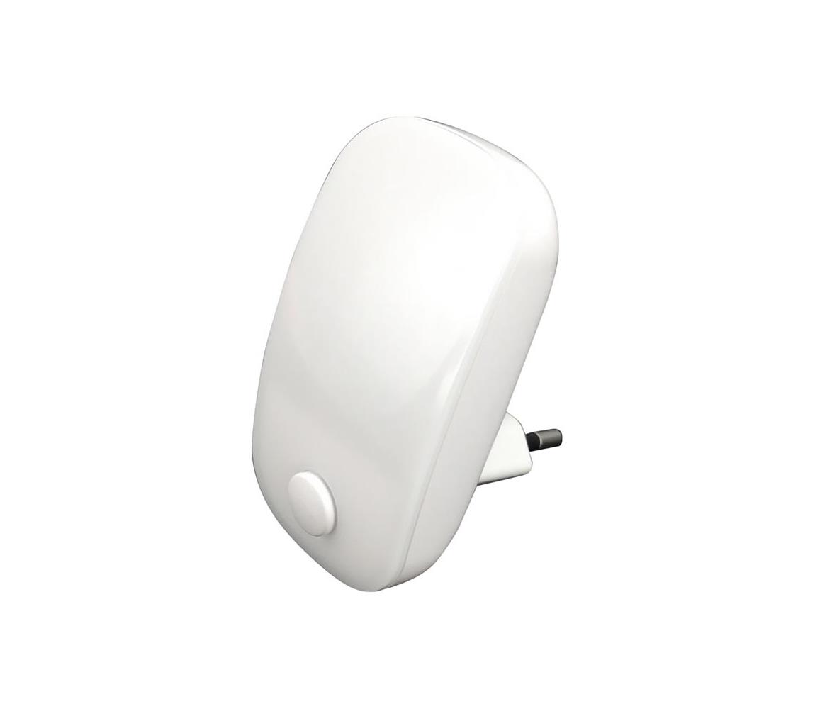 Luxera 1620 - LED svítidlo do zásuvky MINI LIGHT 2xLED/0,3W/230V vypínač