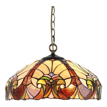 Prezent 1700 - Lustr na řetězu TIFFANY XX 2xE27/60W/230V pr. 40 cm