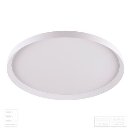 Prezent 17310 - LED Stropní svítidlo ADRA LED/42W/230V + LED/13W 3000/4000/6000K pr. 48,5 cm bílá
