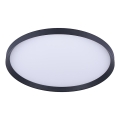 Prezent 17311 - LED Stropní svítidlo ADRA LED/42W/230V + LED/13W 3000/4000/6000K pr. 48,5 cm černá