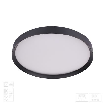 Prezent 17313 - LED Stmívatelné stropní svítidlo MAYSA LED/36W/230V 3000/4000/6000K pr. 39,5 cm černá