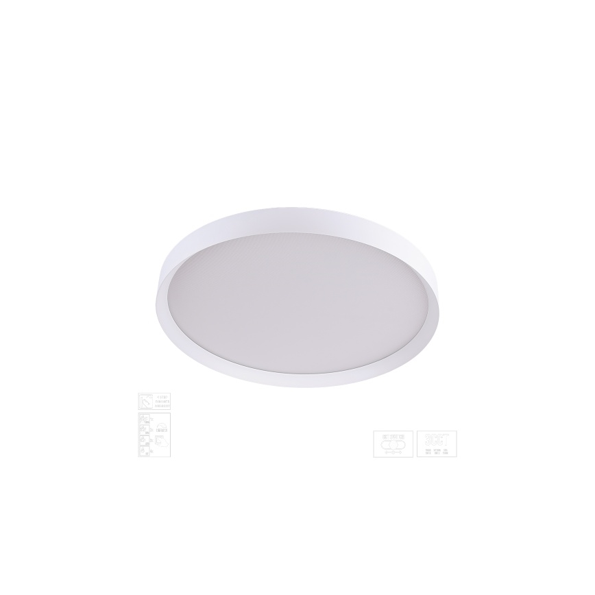 Prezent 17314 - LED Stmívatelné stropní svítidlo MAYSA LED/42W/230V 3000/4000/6000K pr. 48,5 cm bílá