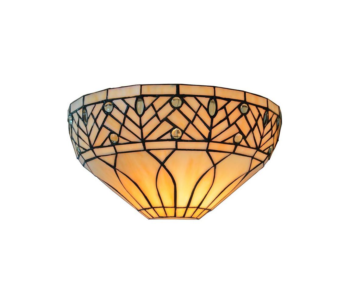 Prezent - Nástěnné svítidlo TIFFANY 1xE14/40W/230V Béžová