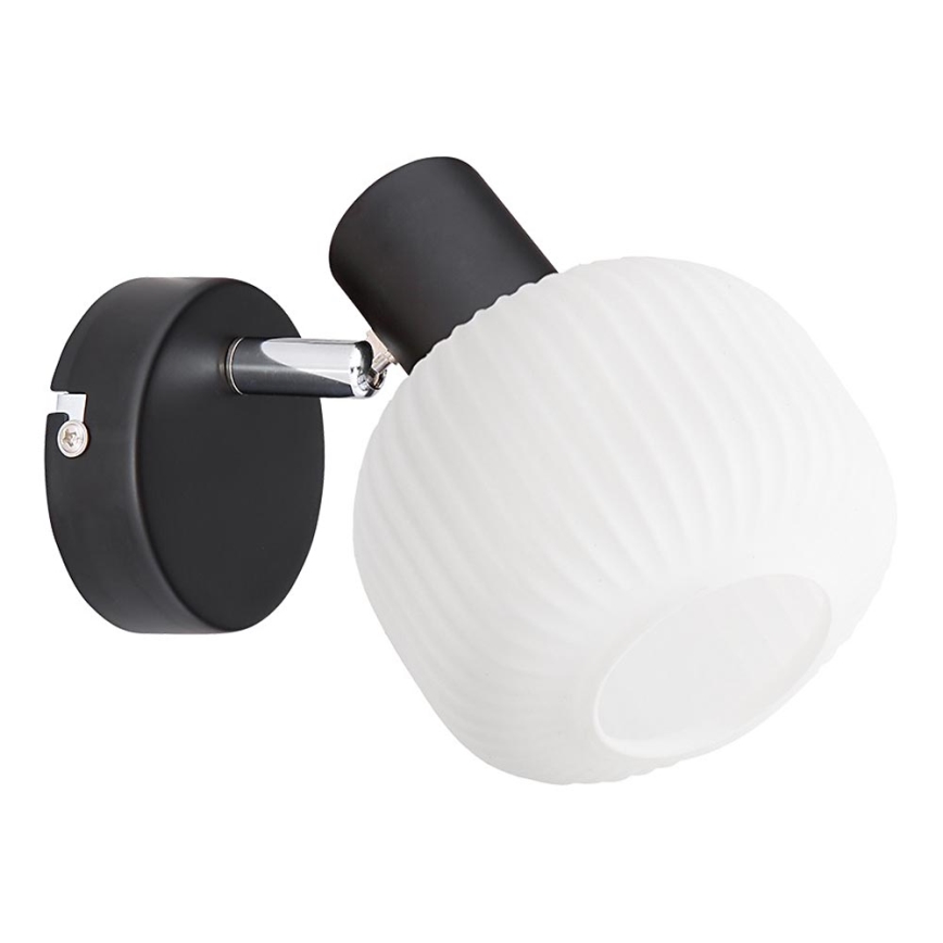 Prezent 27519 - Nástěnné bodové svítidlo ARYA 1xE14/40W/230V černá/bílá