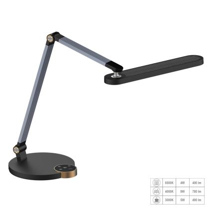 Prezent 31217 - LED Stmívatelná dotyková flexibilní stolní lampa VIVID LED/10W/230V 3000-6500K